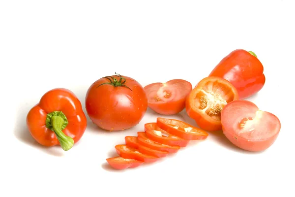 Pimienta y tomate —  Fotos de Stock
