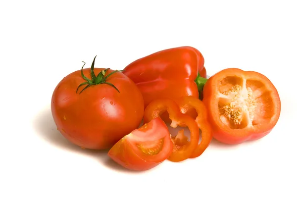 Pepper and tomato — Stockfoto