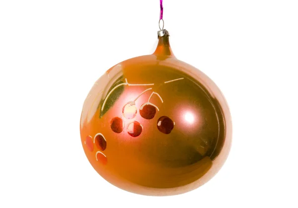 橙色的圣诞球 — 图库照片