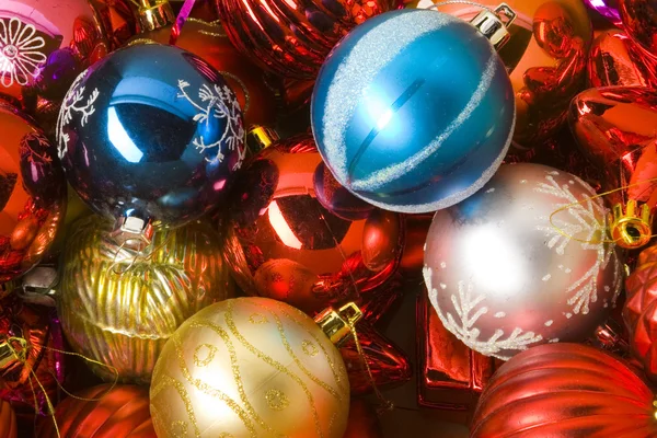 Colección de bolas de cristmas — Foto de Stock