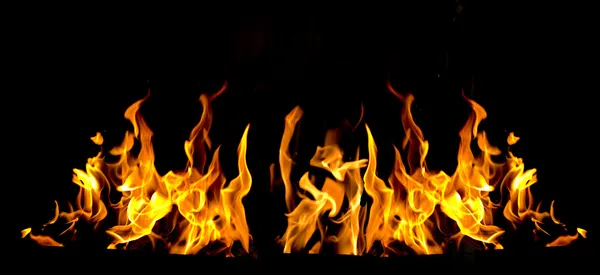 Tűz a lángok Stock Fotó