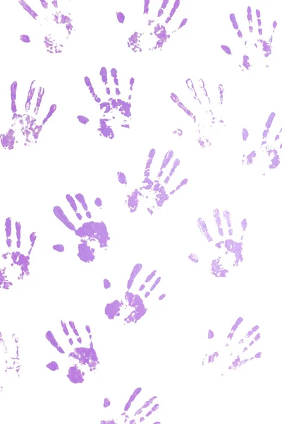Pink hand prints — Stock Photo, Image