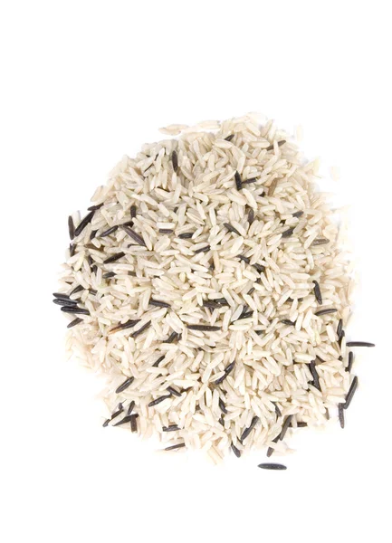 Λευκό και καστανό ρύζι — Φωτογραφία Αρχείου