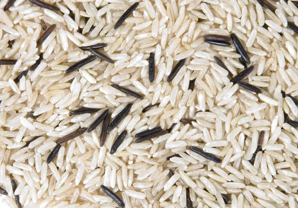 Λευκό και καστανό ρύζι — Φωτογραφία Αρχείου