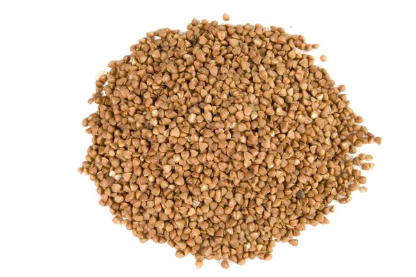 Buckwheat on white ground — Stock Photo, Image