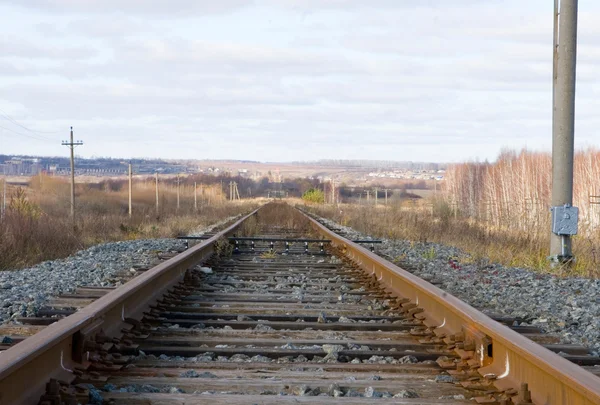 Strait railroad track — Stock Photo, Image