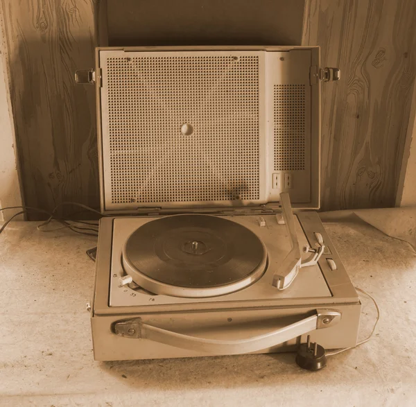 Старий grammophone — стокове фото