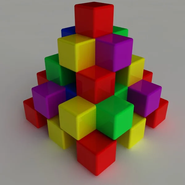 Heap of the cubes — Stock Photo, Image