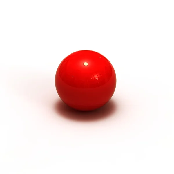ทรงกลมสีแดง 3D — ภาพถ่ายสต็อก