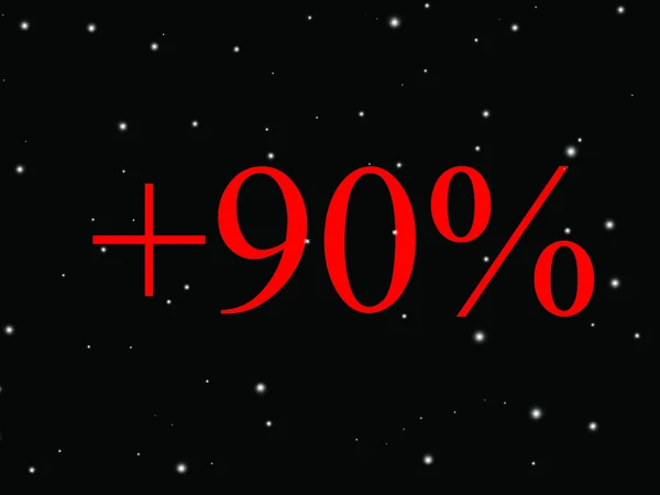 Simbolul procentual roșu 3D — Fotografie, imagine de stoc