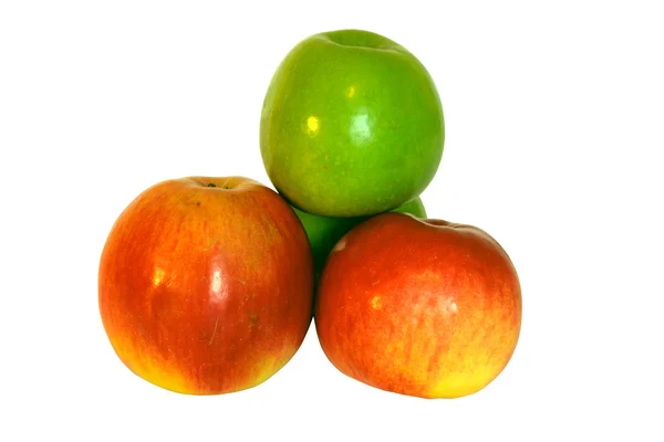 Červené šťavnaté jablko — Stock fotografie