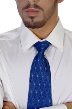 Close up of buisnessman's tie clipart