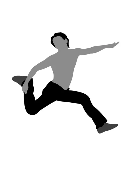 Masculino saltando — Foto de Stock