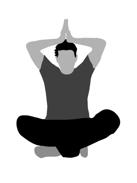 Meditating pose — Stock Photo, Image