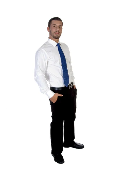 Stilvoller Geschäftsmann posiert — Stockfoto