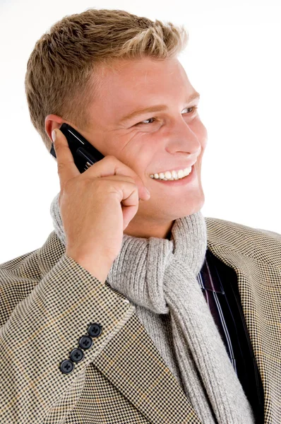 Jeune homme professionnel recevant un appel — Photo