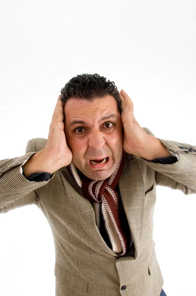 Discontented adult man — Stock Photo, Image