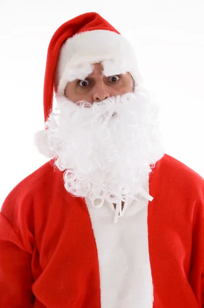 Papai Noel com os olhos saltados — Fotografia de Stock