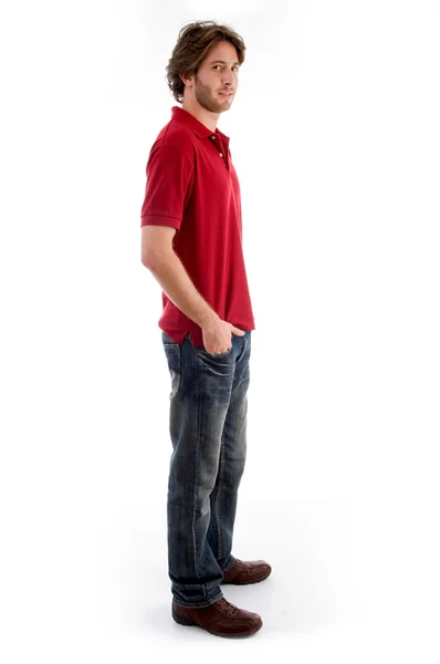 Side view of handsome youth — Stock Photo, Image