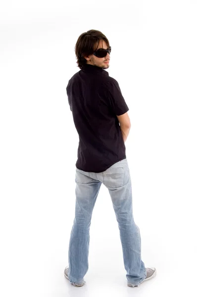 Back pose of standing male — Stock Photo, Image