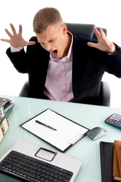 Frustrated young executive — Stock Photo, Image
