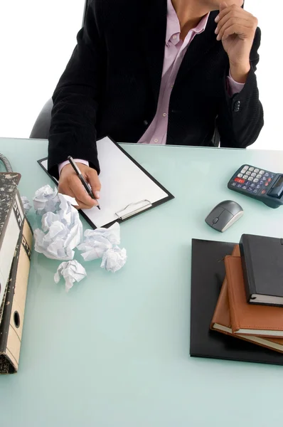 Ceo trying to write something — Stock Photo, Image