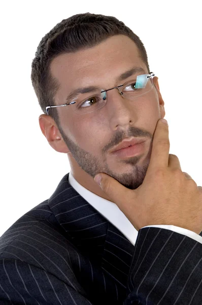 Portret van denken zakenman — Stockfoto