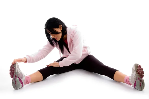 Egzersiz kadın önden görünümü — Stok fotoğraf