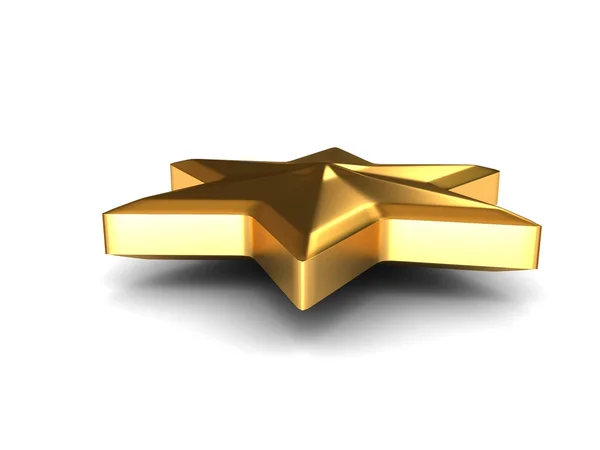 3D-gouden ster — Stockfoto