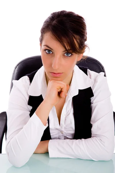Serious female executive posing — Stock Photo, Image