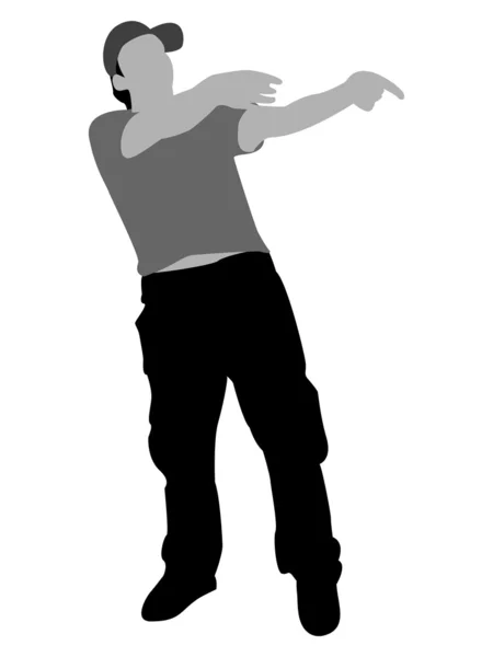 Stylish man pointing — Stock Photo, Image
