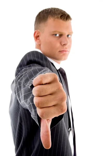 Businessman with thumbs down Stock Image
