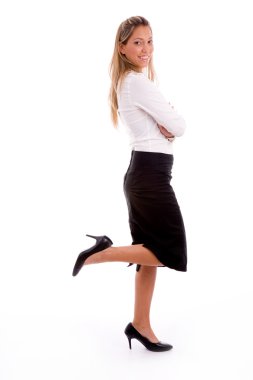Smiling ceo with crossed arms
