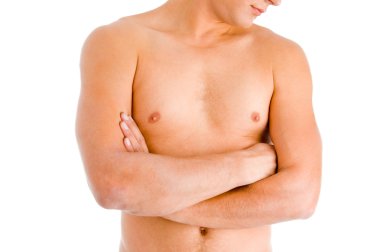 Shirtless man's body clipart