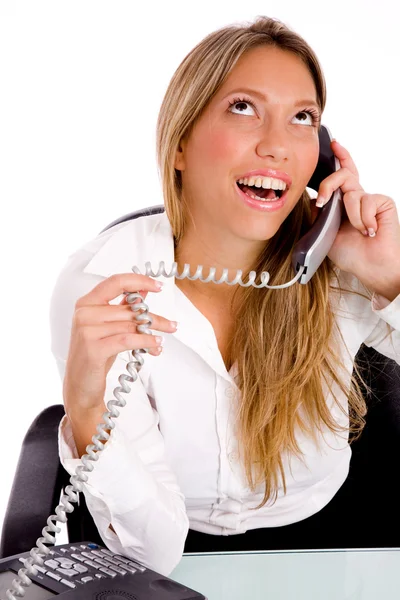 Manager telefonisch beschäftigt — Stockfoto