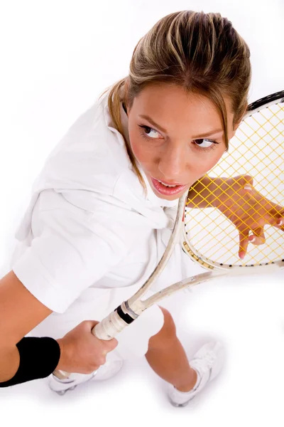 Top view of tennis player — Stock Photo, Image