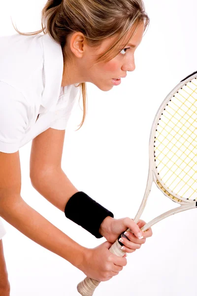 Serious young tennis player — Stock Photo, Image