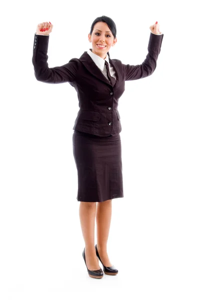 Happy successful businesswoman — Stock Photo, Image