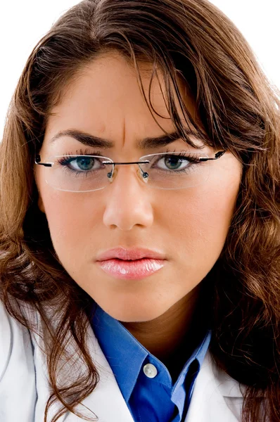 Close-up de médico com o olho-desgaste — Fotografia de Stock