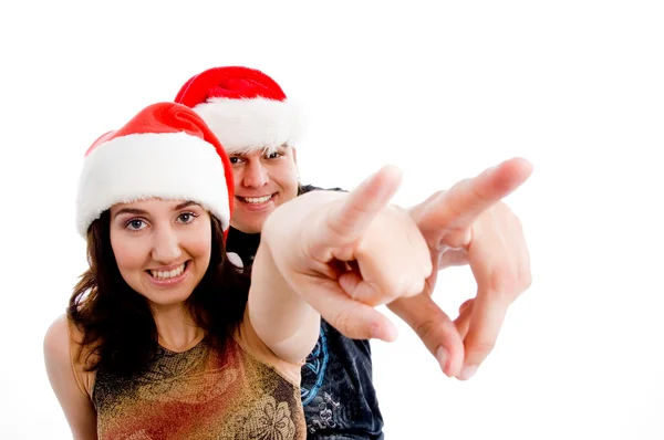 Christmas par pekar bort — Stockfoto