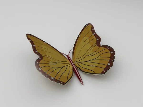 3D-vlinder — Stockfoto