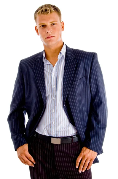 Handsome adult businessman posing — Stock Photo, Image