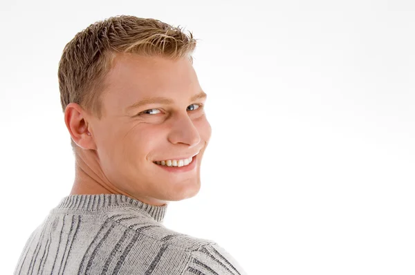 Handsome smiling male looking at camera — Stock Photo, Image