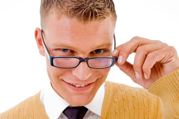 Kluger Student mit Brille — Stockfoto