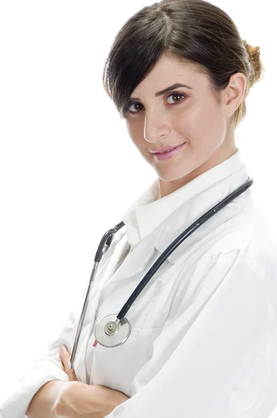 Портрет молодой леди-врача — стоковое фото