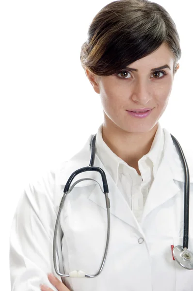 Ritratto di giovane donna medico — Foto Stock