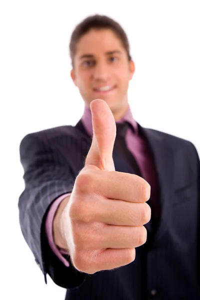 Manager with thumbs up — Stock Photo, Image