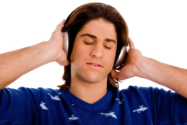 Uomo godendo la musica — Foto Stock