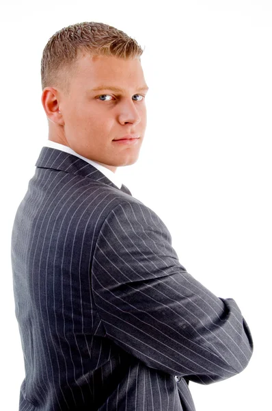 Side view of handsome boss — Stock Photo, Image