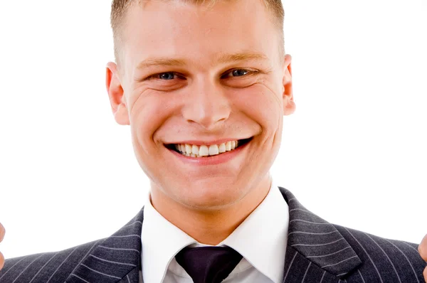 Πορτρέτο του όμορφος χαμογελαστό επιχειρηματίας — Stock fotografie